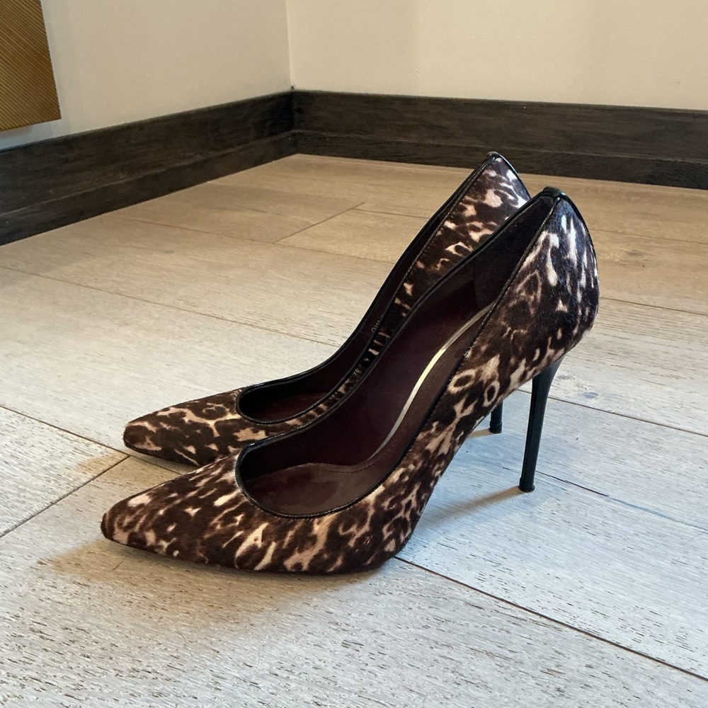 Stuart Weitzman Shoes Pony Hair Stilettos Brown
